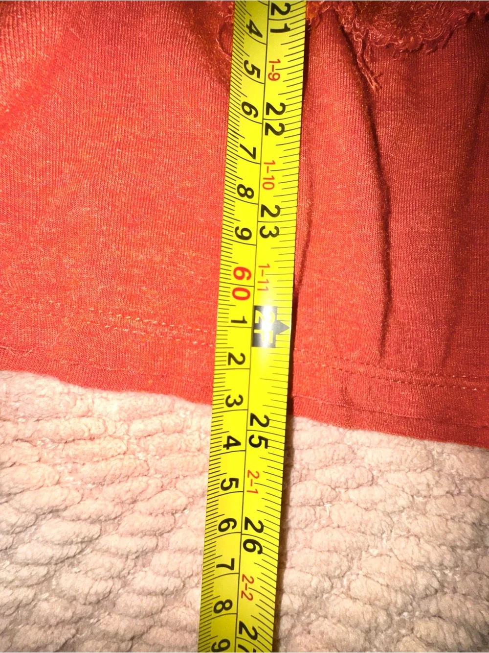 Free People We The Free Laguna Thermal Top Rust Orange oversized XS